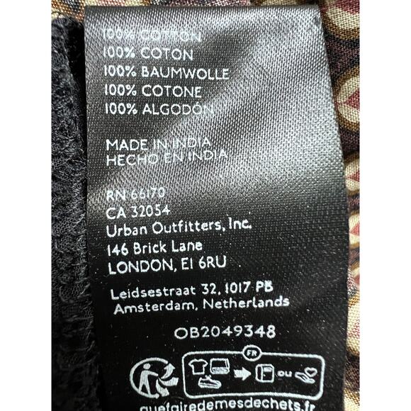 Free People Black and Cream Mini Dress - Picture 12 of 13